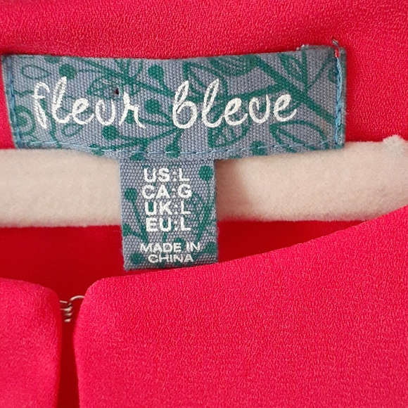 Fleur Bleve top sleeveless coral size L chiffon look very elegant look.💄💄 - Picture 3 of 11